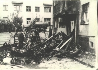 26 сентября 1976 года. Последствия тарана дома 43/1 по улице Степная в Новосибирске самолетом Ан-2.  (прислано пользователем: builder)